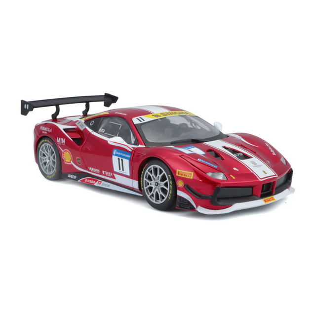 Bburago Ferrari Racing Kit 488 Challenge 2017 1/24 Scale Model