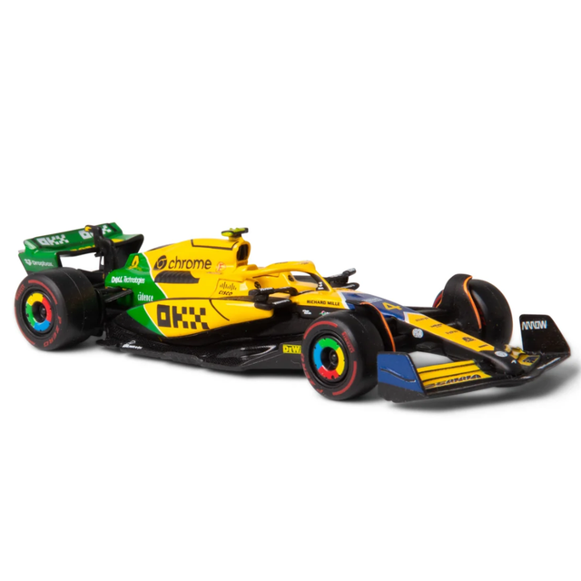 Bburago F1 McLaren F1 MCL38 2024 No.4 - Lando Norris Senna Livery 1/43 Scale Model