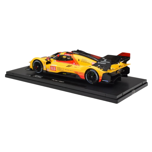 Bburago Ferrari Racing 499P Le Mans Hypercar 2024 AF Corse No.83 Deluxe Hard Case 1/18 Scale Model