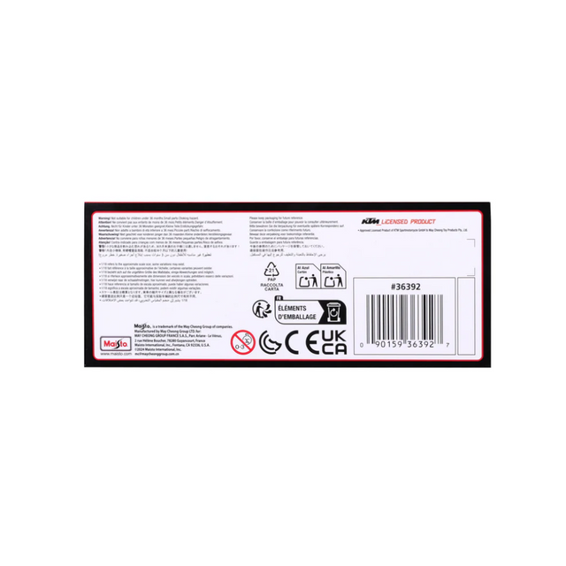 Maisto 2023 Motorbike Gasgas Factory Tech3 (#44 Espargaro) 1/18 Scale Model