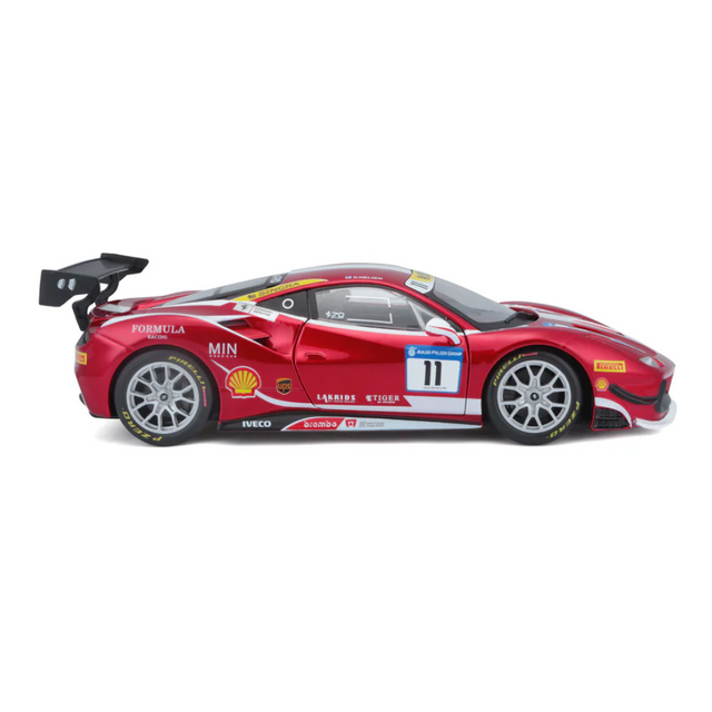Bburago Ferrari Racing Kit 488 Challenge 2017 1/24 Scale Model