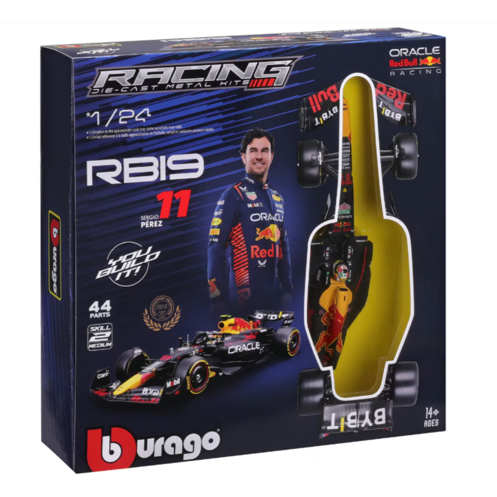 Bburago F1 Red Bull Racing RB19 2023 Model Kit - Sergio Perez 1/24 Scale Model