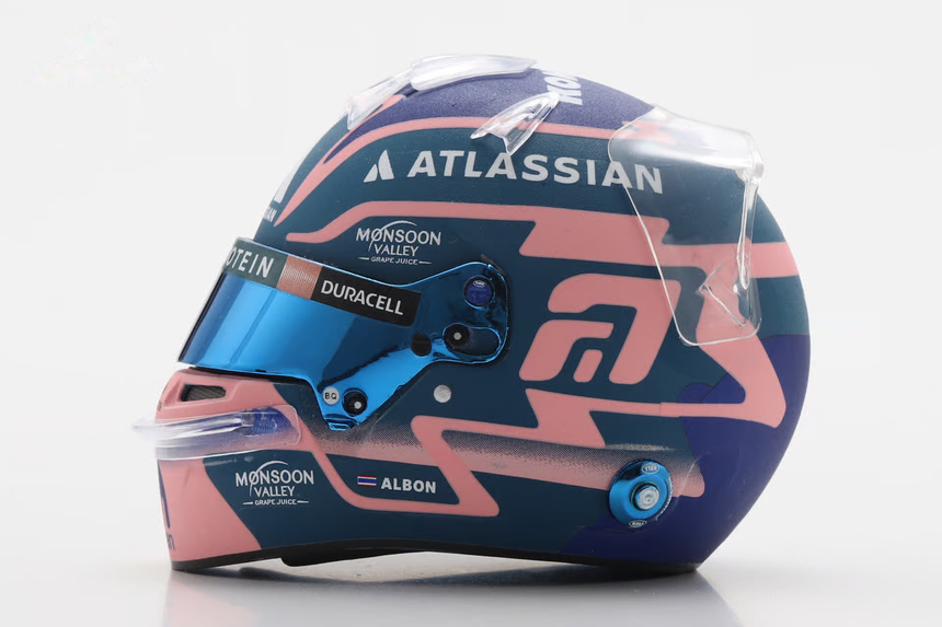 Spark Models F1 Williams Racing - Alexander Albon - 2025 Mini Replica Helmet Model 1/5 Scale Model