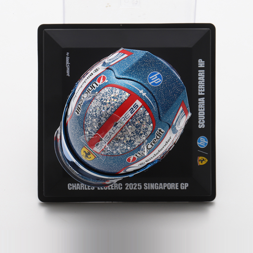 LookSmart F1 Charles Leclerc - Singapore GP 2025 Mini Replica Helmet 1/5 Scale Model