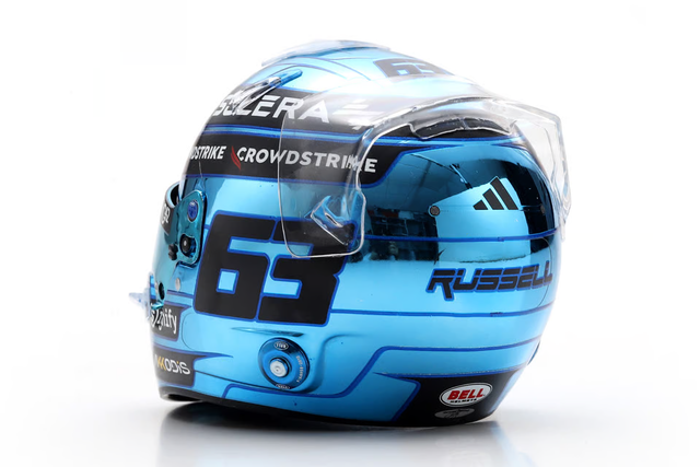 Spark Models F1 Mercedes-AMG PETRONAS F1 Team - George Russell - Singapore GP 2025 1/5 Scale Mini Replica Helmet