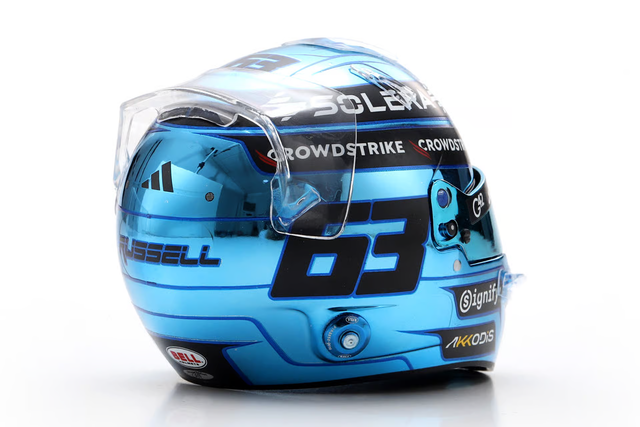Spark Models F1 Mercedes-AMG PETRONAS F1 Team - George Russell - Singapore GP 2025 1/5 Scale Mini Replica Helmet