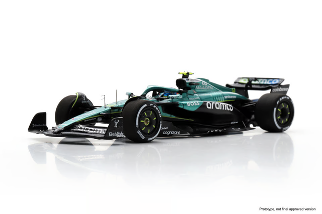 Spark Models F1 Aston Martin F1 Team AMR25 No.14 Aston Martin Aramco 5th Hungarian GP 2025 Fernando Alonso 1/43 Scale Model