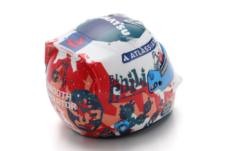Spark Models F1 Williams Racing - Carlos Sainz - Mexican GP 2025 1/5 Scale Mini Replica Helmet