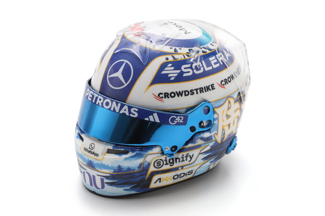 Spark Models F1 Mercedes-AMG Petronas - George Russell Chinese GP 2026 1/5 Scale Mini Replica Helmet