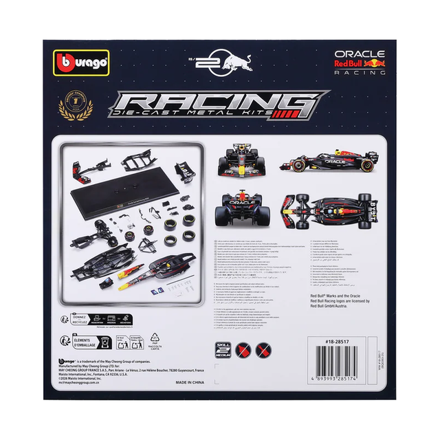 Bburago F1 Red Bull Racing RB20 2024 Model Kit Max Verstappen 1/24 Scale Model