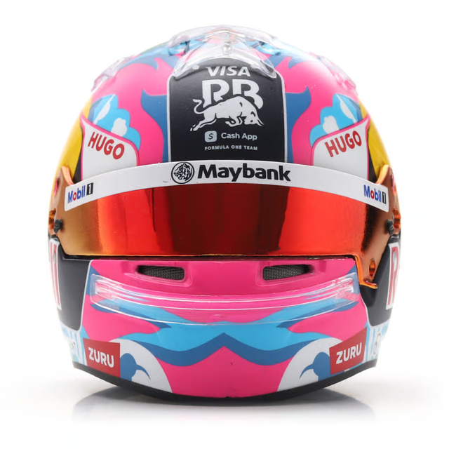 Spark Models F1 Visa Cash App RB Formula One Team - Liam Lawson - Singapore GP 2025 1/5 Scale Mini Replica Helmet