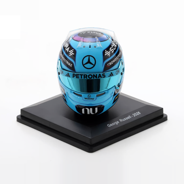 Spark Models F1 Mercedes-AMG PETRONAS F1 Team - George Russell - 2026 1/5 Scale Mini Replica Helmet