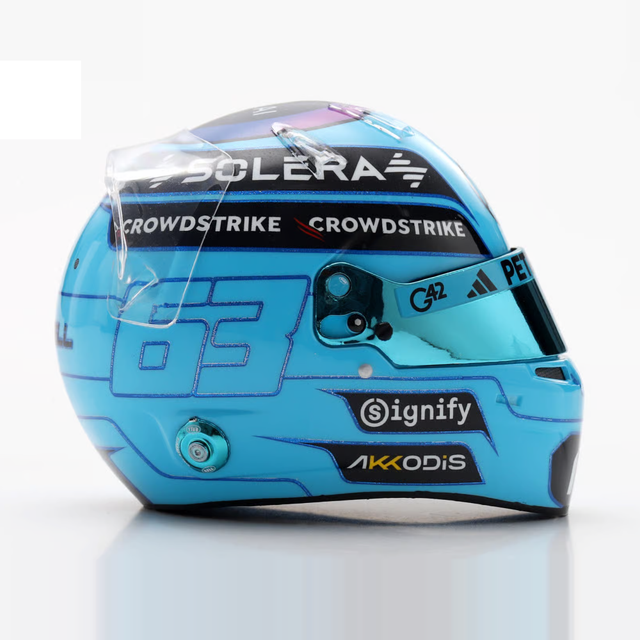 Spark Models F1 Mercedes-AMG PETRONAS F1 Team - George Russell - 2026 1/5 Scale Mini Replica Helmet
