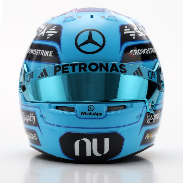 Spark Models F1 Mercedes-AMG PETRONAS F1 Team - George Russell - 2026 1/5 Scale Mini Replica Helmet