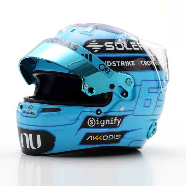 Spark Models F1 Mercedes-AMG PETRONAS F1 Team - George Russell - 2026 1/5 Scale Mini Replica Helmet