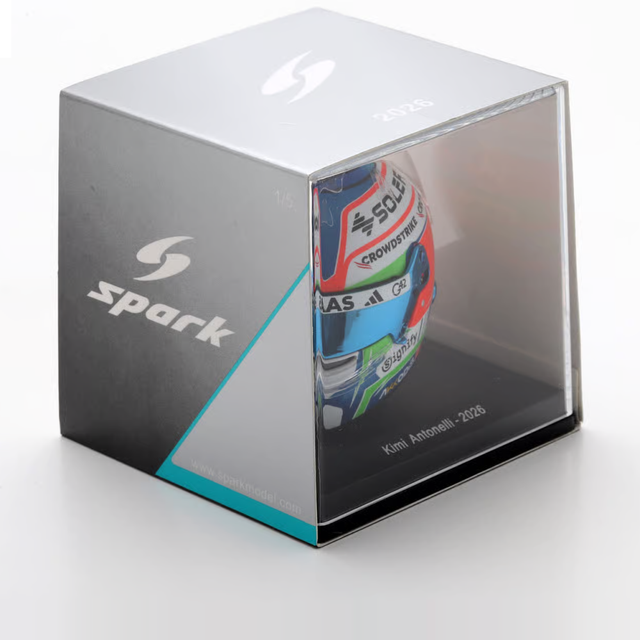 Spark Models F1 Mercedes-AMG PETRONAS F1 Team - Kimi Antonelli - 2026 1/5 Scale Mini Replica Helmet