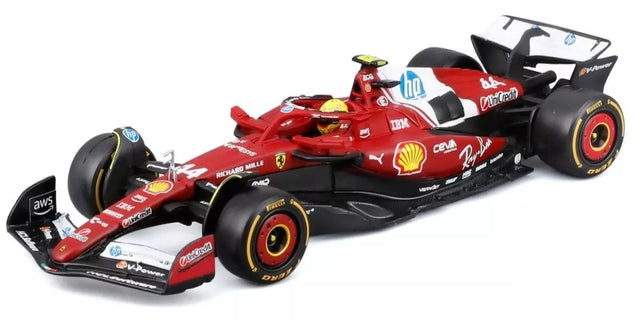 Bburago F1 Ferrari F1 Team SF-25 2025 Lewis Hamilton With Helmet 1/43 Scale Model