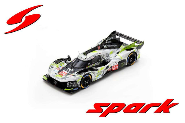 Spark Model Peugeot 9X8 No.94 PEUGEOT TOTALENERGIES - Le Mans 24H 2024 1/18 Scale Model