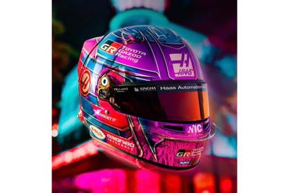 Spark Models F1 Haas VF-26 - Esteban Ocon Miami GP 2026 1/5 Scale Mini Replica Helmet