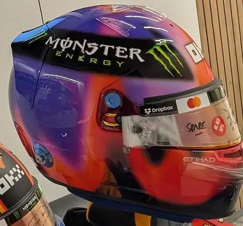 Spark Models F1 McLaren Mastercard - Oscar Piastri British GP 2026 1/5 Scale Mini Replica Helmet