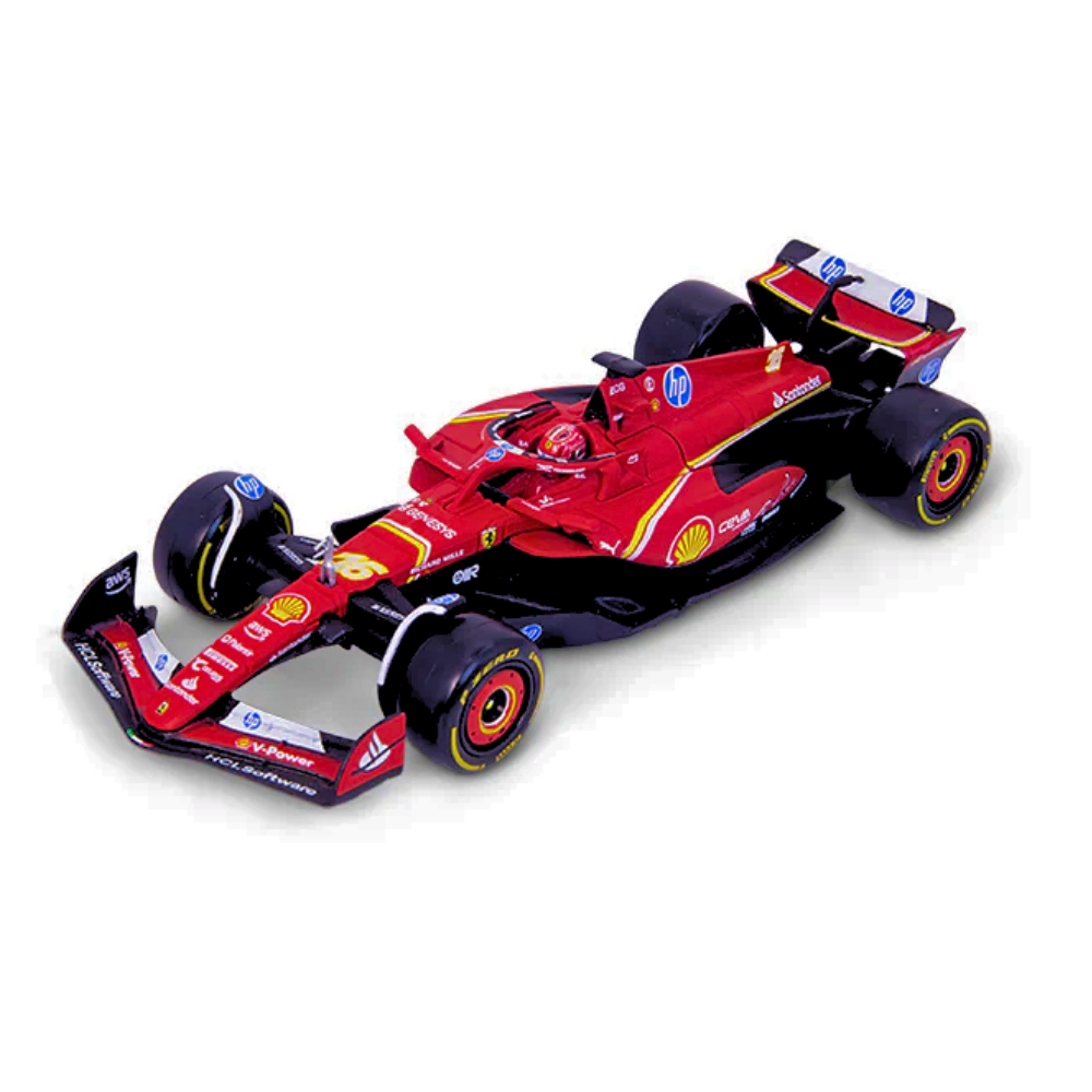 Bburago F1 2024 Ferrari F1 SF-24 With Helmet - Carlos Sainz 1/43 Scale Model
