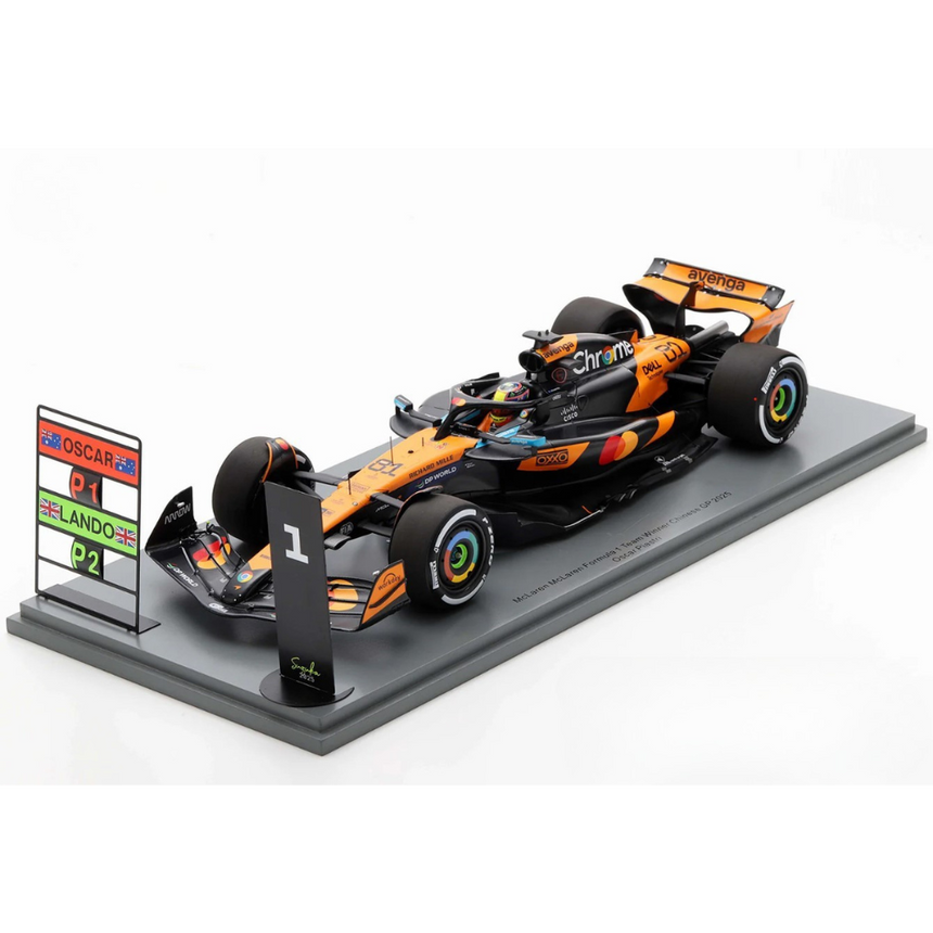 Spark Models F1 McLaren F1 No.81 McLaren Formula 1 Team - Winner Chinese GP 2025 - Oscar Piastri 1/18 Scale