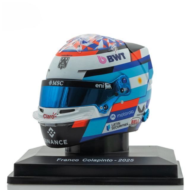 Spark Models F1 BWT Alpine F1 Team - Franco Colapinto - 2025 Mini Replica Helmet 1/5 Scale Model