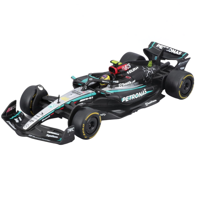 Bburago F1 Mercedes F1 AMG W15 2024 With Helmet - Lewis Hamilton 1/43 Scale Model
