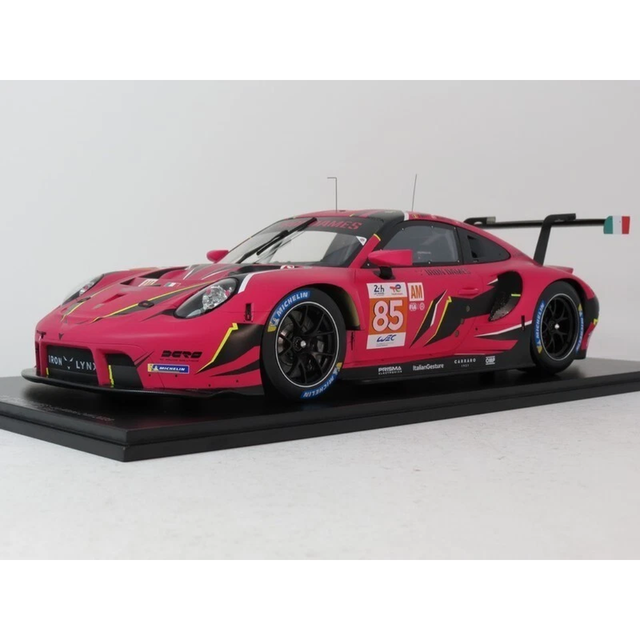 Spark Model Porsche 911 RSR - 19 No.85 IRON DAMES Le Mans 24H 2023-S. Bovy - M. Gatting - R. Frey 1/12 Model Car 12S044