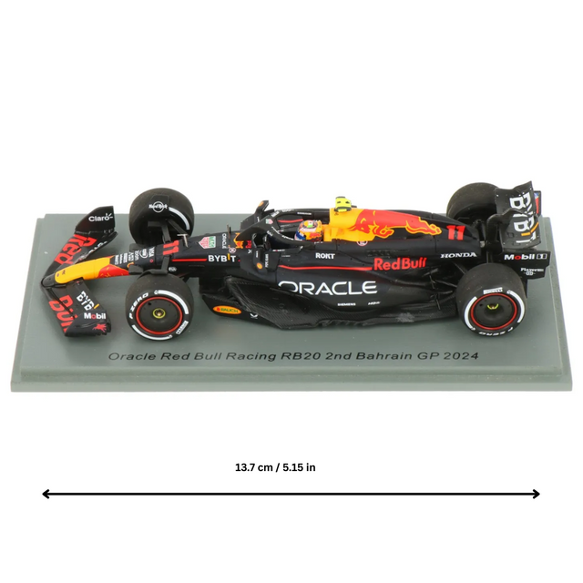 Spark Models F1 Oracle Red Bull Racing RB20 No.11 2nd Bahrain GP 2024 - Sergio Perez 1/43 Scale Model