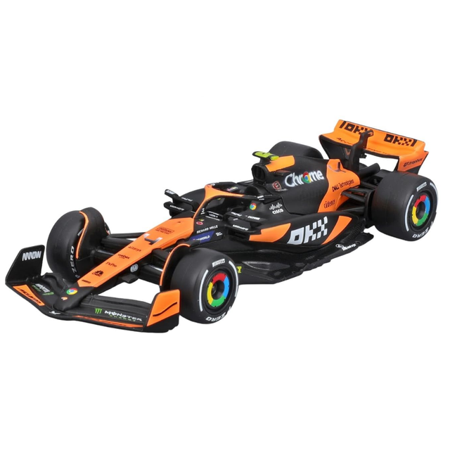 Bburago F1 McLaren F1 Team MCL38 Miami Grand Pix 2024 No.4 - Lando Norris Senna Livery 1/43 Scale Model