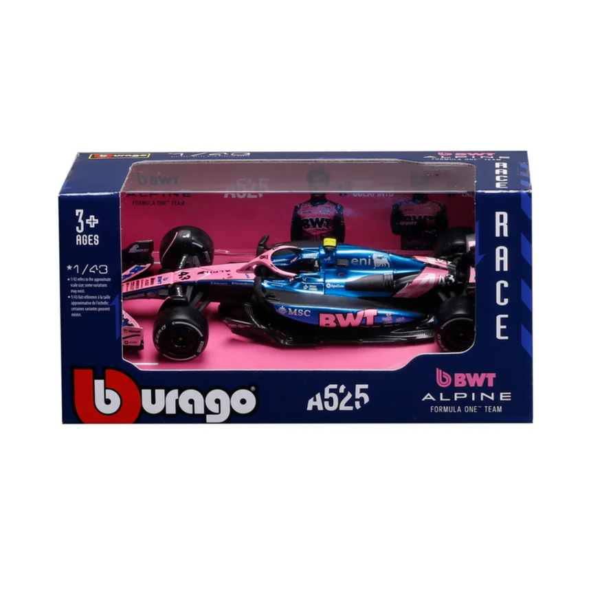 Bburago F1 BWT Alpine F1 Team A525 Franco Colapinto 1/43 Scale Model