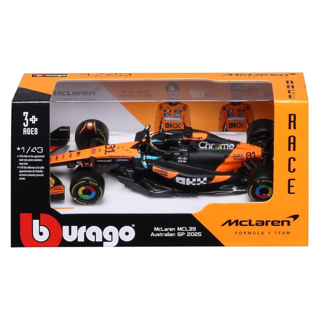 Bburago F1 McLaren F1 Team MCL39 - Australian GP Oscar Piastri 1/43 Scale Model