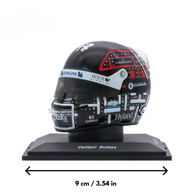Spark Models F1 Alfa Romeo F1 Team Stake - Valtteri Bottas Monaco GP 2023 - Mini Replica Helmet 1/5 Scale
