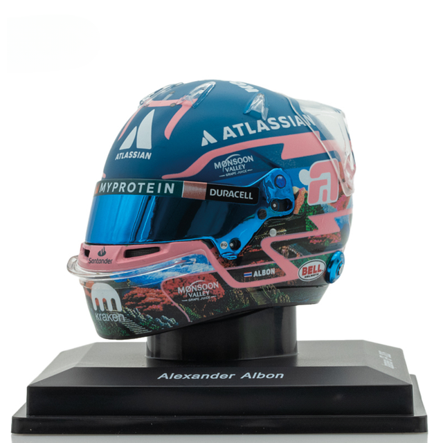 Spark Models F1 Williams Racing - Alexander Albon - Japanese GP 2025 Mini Replica Helmet 1/5 Scale