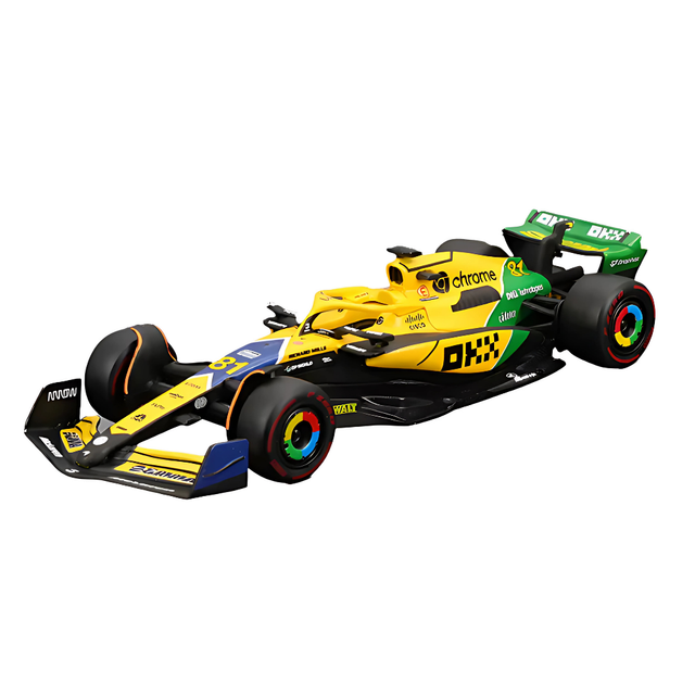 Bburago F1 McLaren F1 MCL38 2024 No.4 - Lando Norris Senna Livery 1/43 Scale Model
