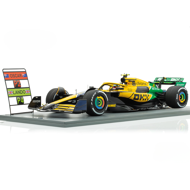 Spark Model McLaren F1 Team MCL38 No.81 2nd Monaco GP 2024 - Lando Norris 1/12 Scale Model