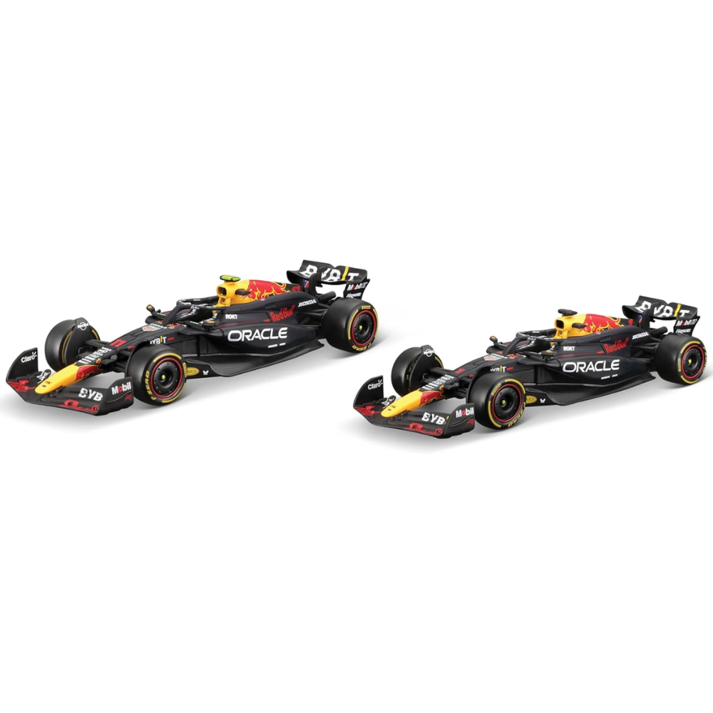 Bburago F1 Red Bull Racing RB20 2024 Two Pack Max Verstappen and Sergio Perez 1/43 Scale Model