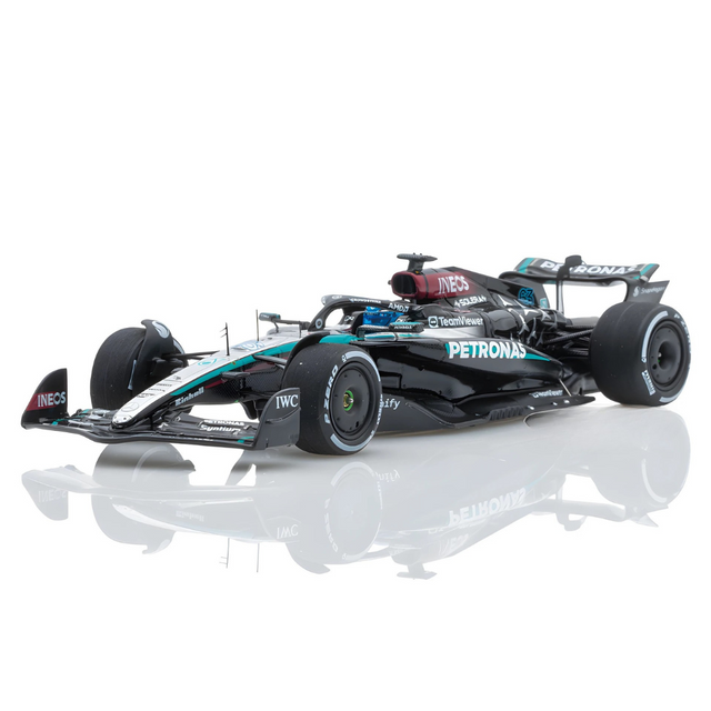 Spark Models F1 Mercedes F1 - AMG PETRONAS Formula One Team No.63 F1 W15 E Performance Winner Las Vegas GP 2024 - George Russell 1/43 Scale Model