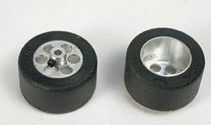 NSR 3/32 Rear RTR 26 x 14 Trued Rubber Tyres Fly Truck/TSRF (2) 1/32 Scale
