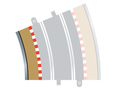 Scalextric Radius 4 Curve Inner Borders 22.5 x 4 1/32 Scale