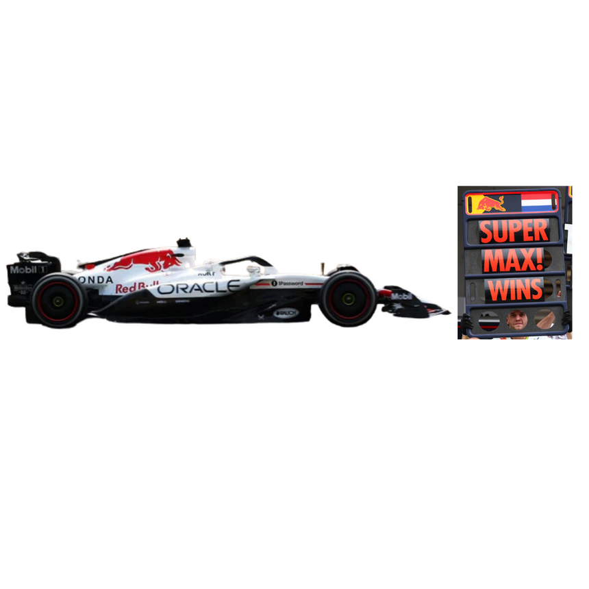 Spark Models F1 Red Bull Racing RB21 No.1 Oracle Red Bull Racing - Winner Japanese GP 2025 - Max Verstappen (With Pit Board) 1/43 Scale Model