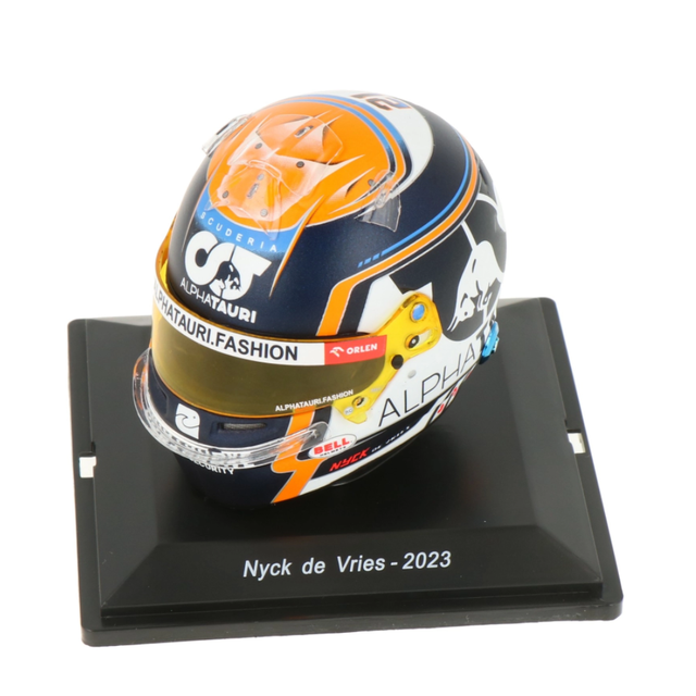 Spark Models F1 Nyck de Vries - AlphaTauri F1 Team 2023 (Bell) 1/5 Mini Replica Helmet