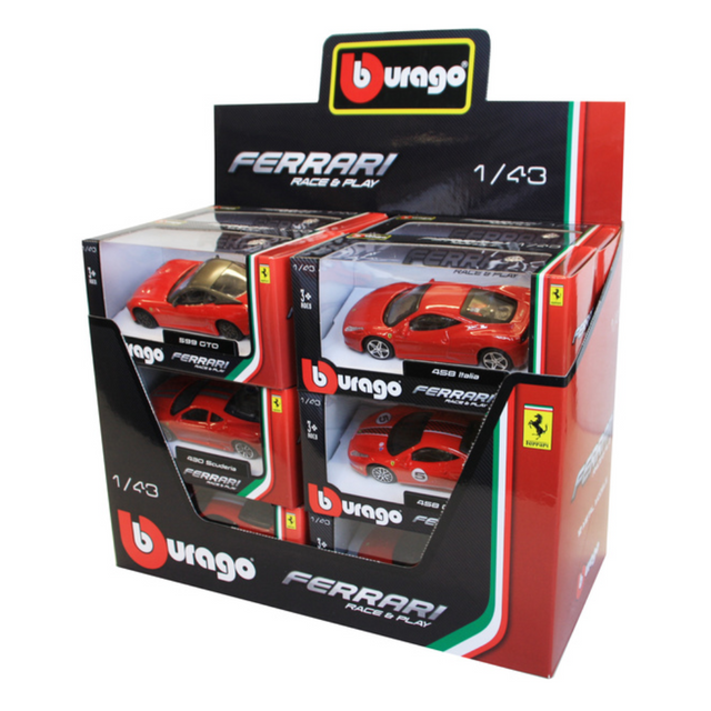 Bburago Ferrari Race & Play (Single Car) 1/43 Scale Model Toy Car