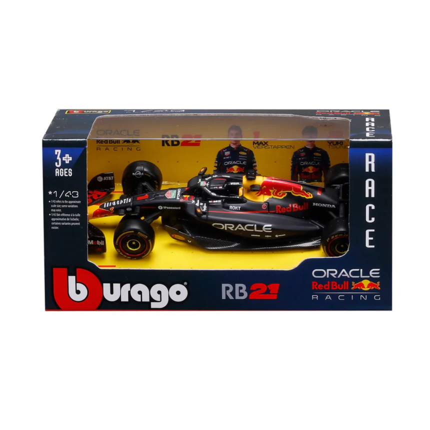 Bburago F1 Red Bull Racing RB21 Max Verstappen 1/43 Scale Model