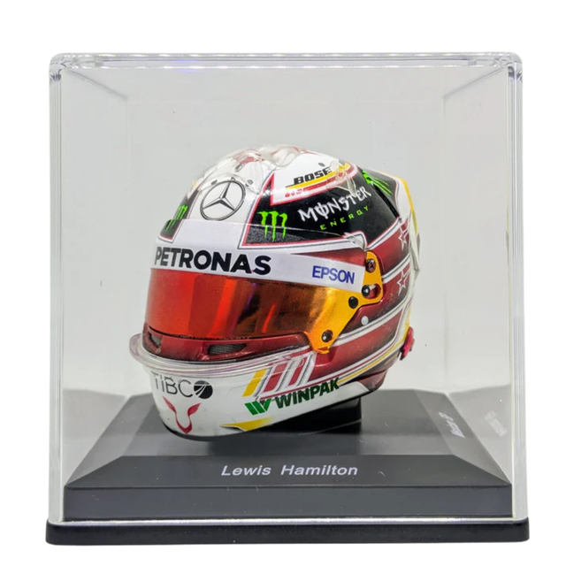 Spark Models F1 Lewis Hamilton - Mercedes F1 - AMG PETRONAS - Mexican GP - F1 World Championship 2018 Mini Replica Helmet 1/5 Scale Model