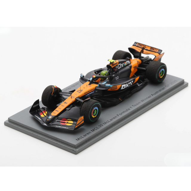 Spark Models F1 McLaren F1 No.4 McLaren Formula 1 Team - Winner Australian GP 2025 - Lando Norris 1/43 Scale Model