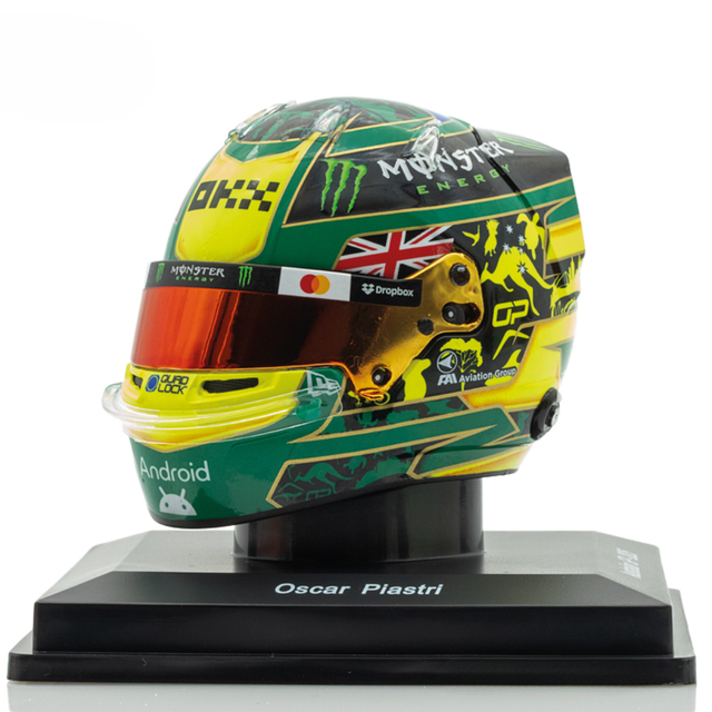Spark Models F1 McLaren F1 Team - Oscar Piastri - Australian GP 2025 Mini Replica Helmet 1/5 Scale