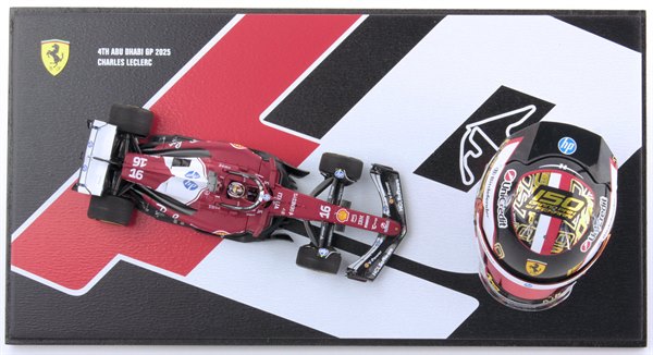 LookSmart F1 Charles Leclerc Abu Dhabi GP 2025 1/43 Set - view 2