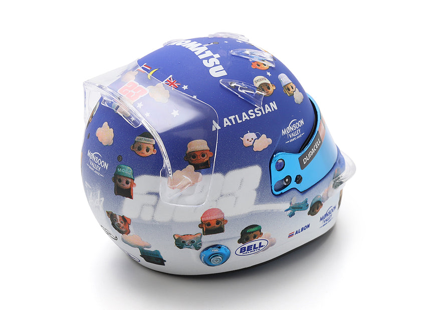 Spark Models F1 Williams Racing - Alexander Albon - British GP 2025 Mini Replica Helmet 1/5 Scale
